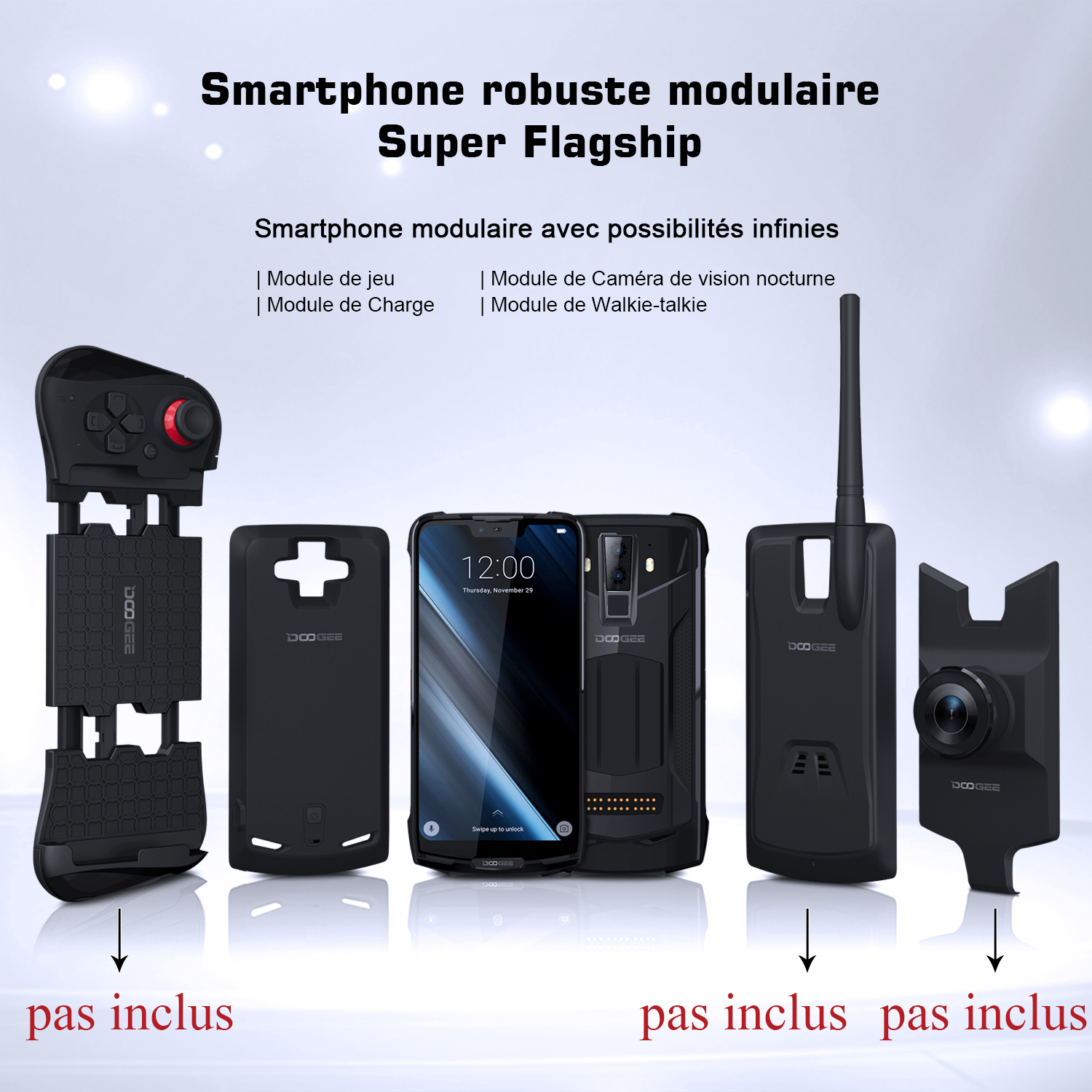 DOOGEE S90 modulaire Robuste Smartphone 6.18
